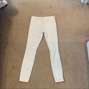 White express distress skinny jeans